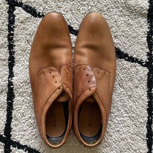 Aldo mens brown dress shoes